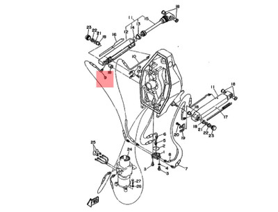 Order YAHAMA 6T4-4383H-01-00 Hydra-drive DE-DHD Trim Hose
