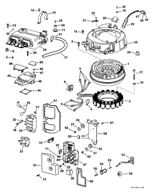 EVINRUDE-JOHNSON 3010088 Cover, Rectifier, Port EVINRUDE-JOHNSON 3010088 Cover, Rectifier, Port