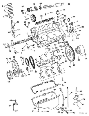 EVINRUDE-JOHNSON 3853210 Bearing, Camshaft, #1 EVINRUDE-JOHNSON 3853210 Bearing, Camshaft, #1