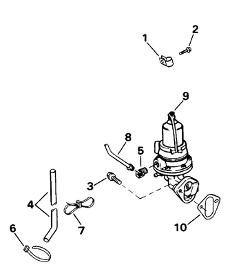 EVINRUDE-JOHNSON 3855104 Filter & Gasket