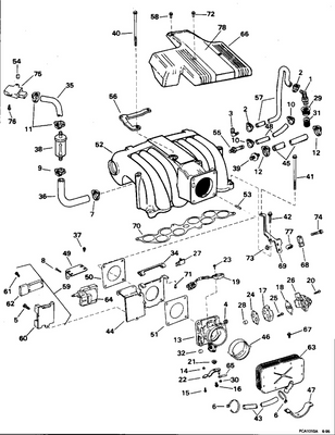EVINRUDE-JOHNSON 3855163 Throttle Body Assy. EVINRUDE-JOHNSON 3855163 Throttle Body Assy.