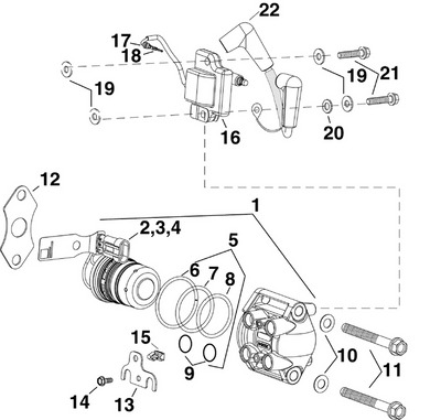 EVINRUDE-JOHNSON 5006220 Fuel Injector Assy