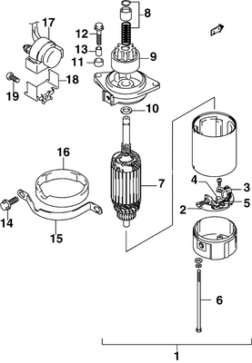 EVINRUDE-JOHNSON 5032026 Motor Assy, Starting