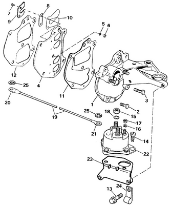 EVINRUDE-JOHNSON 584128 Solenoid Assy. EVINRUDE-JOHNSON 584128 Solenoid Assy.