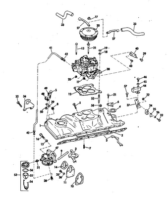 EVINRUDE-JOHNSON 908765 Gasket, Carburetor EVINRUDE-JOHNSON 908765 Gasket, Carburetor