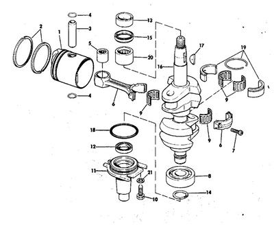 EVINRUDE-JOHNSON 321830 Seal, Crankshaft