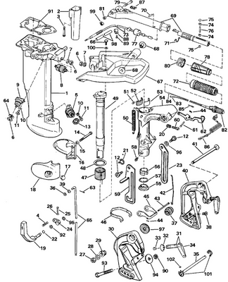 EVINRUDE-JOHNSON 324717 Gasket, Exhaust Housing EVINRUDE-JOHNSON 324717 Gasket, Exhaust Housing