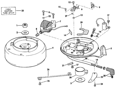 EVINRUDE-JOHNSON 172521 Ignition Tune Up Kit