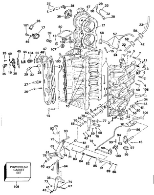 EVINRUDE-JOHNSON 333670 Gasket, Cylinder Head EVINRUDE-JOHNSON 333670 Gasket, Cylinder Head
