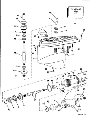 EVINRUDE-JOHNSON 3855275 Gearcase Seal Kit EVINRUDE-JOHNSON 3855275 Gearcase Seal Kit