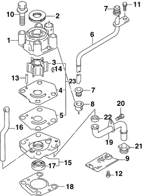 EVINRUDE-JOHNSON 5033106 Kit, Water Pump Repair | Optional EVINRUDE-JOHNSON 5033106 Kit, Water Pump Repair | Optional