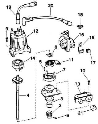 EVINRUDE-JOHNSON 3854260 Distributor Cap EVINRUDE-JOHNSON 3854260 Distributor Cap