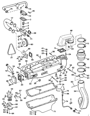 EVINRUDE-JOHNSON 912164 Gasket, Manifold To Head EVINRUDE-JOHNSON 912164 Gasket, Manifold To Head