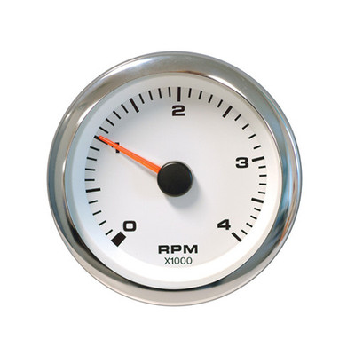 SIERRA 62547P White Premier Pro Series Tachometer