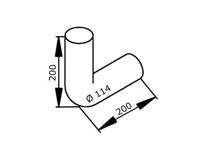 SCANIA 1315184  Exhaust Elbow, Vertica