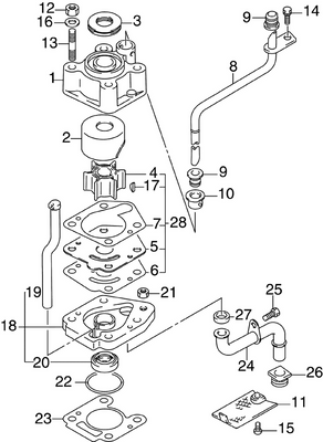 EVINRUDE-JOHNSON 5033114 Panel, Pump Case Under