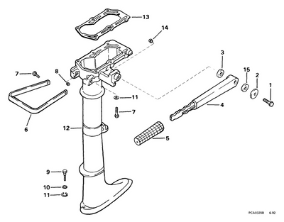 EVINRUDE-JOHNSON 115225 Steering Bracket