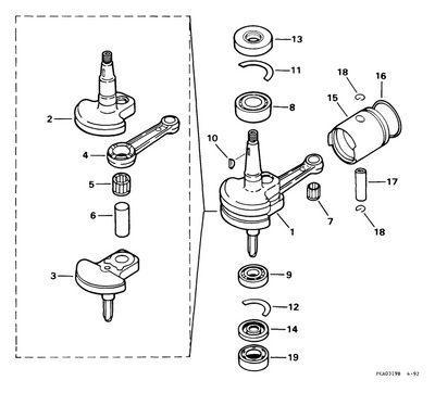 EVINRUDE-JOHNSON 115513 Wrist Pin EVINRUDE-JOHNSON 115513 Wrist Pin