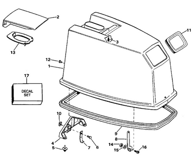 EVINRUDE-JOHNSON 121314 Locknut, Cable To Guide
