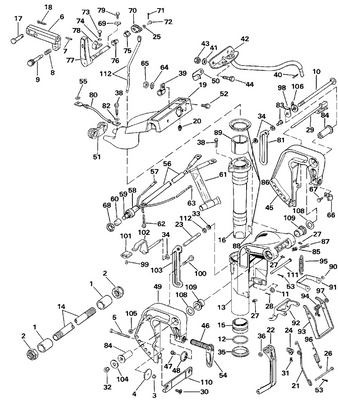 EVINRUDE-JOHNSON 123440 . Connector, Shifting
