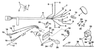 EVINRUDE-JOHNSON 174744 Cut Off Switch & Diode
