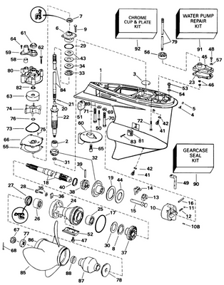 EVINRUDE-JOHNSON 176228 Bushing Assy, Prop, 4-Blade EVINRUDE-JOHNSON 176228 Bushing Assy, Prop, 4-Blade