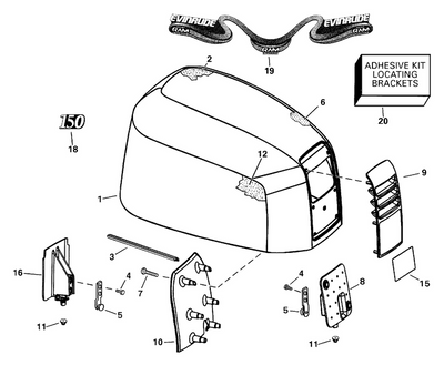 EVINRUDE-JOHNSON 214758 Plate, Front - S,U,V,W,X | 135Fsl, Fl, Fsx, Fx, Fcx, Fc, 175Fsl, 150Fsl, 175Fpx, Fcx, 150Fpx, Fcx EVINRUDE-JOHNSON 214758 Plate, Front - S,U,V,W,X | 135Fsl, Fl, Fsx, Fx, Fcx, Fc, 175Fsl, 150Fsl, 175Fpx, Fcx, 150Fpx, Fcx