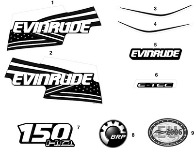 EVINRUDE-JOHNSON 215741 E-Tec - Port & Stbd | Included With Engine Cover Assy. EVINRUDE-JOHNSON 215741 E-Tec - Port & Stbd | Included With Engine Cover Assy.