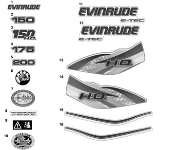 EVINRUDE-JOHNSON 215859 Evinrude E-Tec, Starboard - H.O. | Included With Engine Cover Assy. EVINRUDE-JOHNSON 215859 Evinrude E-Tec, Starboard - H.O. | Included With Engine Cover Assy.