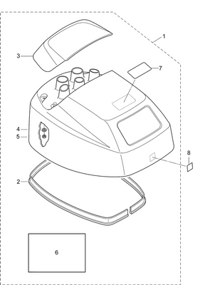 EVINRUDE-JOHNSON 216128 Decal, 15 Hp