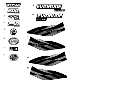 EVINRUDE-JOHNSON 216342 Evinrude, Front | Included With Engine Cover Assembly EVINRUDE-JOHNSON 216342 Evinrude, Front | Included With Engine Cover Assembly