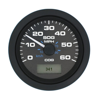 SIERRA 781-627-060P Black Premier Pro Series Speedometer
