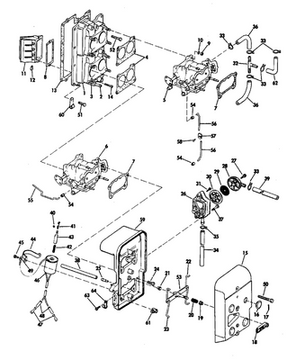 EVINRUDE-JOHNSON 310302 Screw Pump Assy