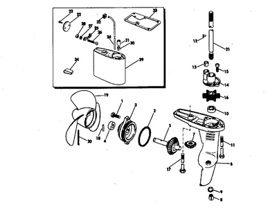 EVINRUDE-JOHNSON 310819 Flat Head Screws EVINRUDE-JOHNSON 310819 Flat Head Screws