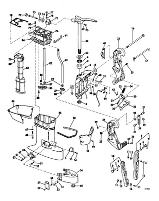 EVINRUDE-JOHNSON 313838 Nut, Bracket To Steering Arm EVINRUDE-JOHNSON 313838 Nut, Bracket To Steering Arm