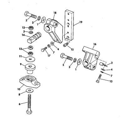 EVINRUDE-JOHNSON 316915 Screw, Mount Brackets, Front & Rear EVINRUDE-JOHNSON 316915 Screw, Mount Brackets, Front & Rear