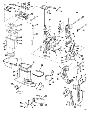 EVINRUDE-JOHNSON 318307 Clamp,Cable Casing Guide