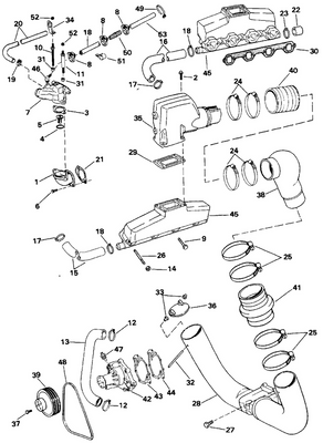 EVINRUDE-JOHNSON 320266 Locknut, Cooler Bracket