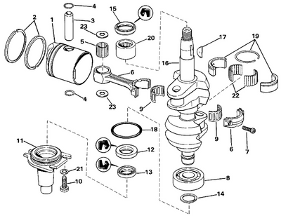 EVINRUDE-JOHNSON 325296 Wrist Pin