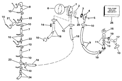 EVINRUDE-JOHNSON 326031 Tee, Carburetor Hose EVINRUDE-JOHNSON 326031 Tee, Carburetor Hose
