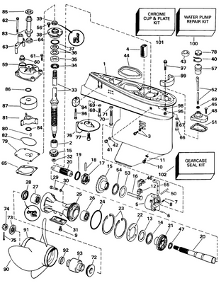 EVINRUDE-JOHNSON 329022 Screw, Gearcase To Exh. Hsg. EVINRUDE-JOHNSON 329022 Screw, Gearcase To Exh. Hsg.