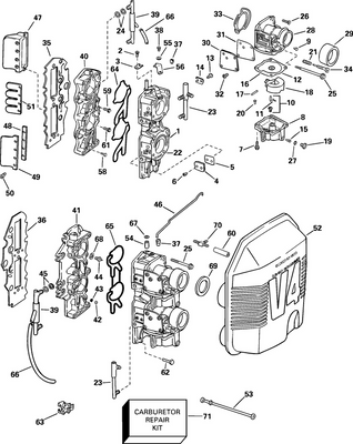 EVINRUDE-JOHNSON 331934 Orifice, #22, 90 EVINRUDE-JOHNSON 331934 Orifice, #22, 90