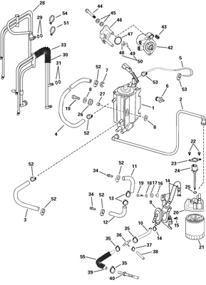 EVINRUDE-JOHNSON 333381 Hose, Connector To Filter EVINRUDE-JOHNSON 333381 Hose, Connector To Filter