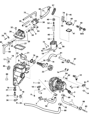 EVINRUDE-JOHNSON 334131 Hose