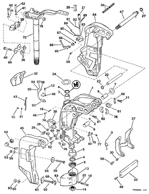 EVINRUDE-JOHNSON 335481 Screw, Tilt Lever To Bracket EVINRUDE-JOHNSON 335481 Screw, Tilt Lever To Bracket