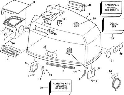 EVINRUDE-JOHNSON 336990 Locating Bracket, Front EVINRUDE-JOHNSON 336990 Locating Bracket, Front