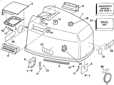 EVINRUDE-JOHNSON 336991 Bracket, Locating, Front EVINRUDE-JOHNSON 336991 Bracket, Locating, Front