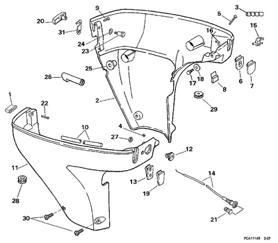 EVINRUDE-JOHNSON 337412 Grommet, Battery Cable EVINRUDE-JOHNSON 337412 Grommet, Battery Cable