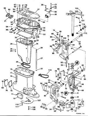 EVINRUDE-JOHNSON 337551 Exhaust Housing EVINRUDE-JOHNSON 337551 Exhaust Housing