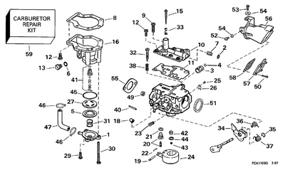 EVINRUDE-JOHNSON 339192 Seal, Air Silencer To Carburetor
